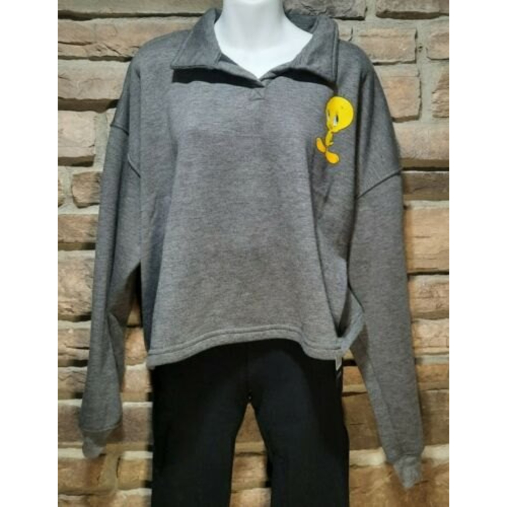 Loony Tunes Tweet Gray Pullover Sweatshirt Size Xl Extra Large